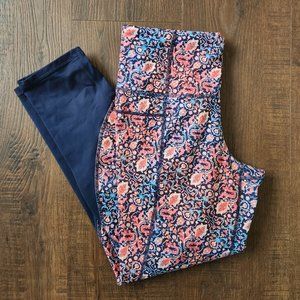 Athleta Chaturanga Tapestry Paisley Cropped Legging XS